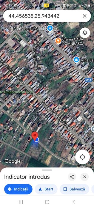 Teren de vanzare Dragomiresti Deal 800 mp