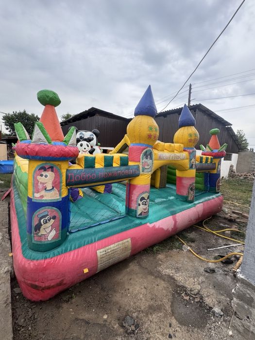 Батут в хорошем состоянии