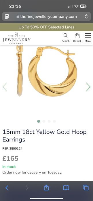 Cercei rotunzi aur 18k