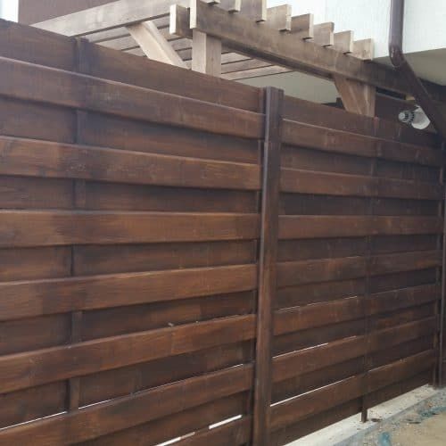 Garduri din panou stil jaluzea, șipcă metalica, tabla, BCA și plasa