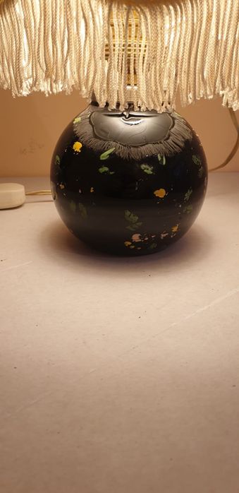 Accesoriu decorațiune lampa vintage colectie sticla Franța 1940