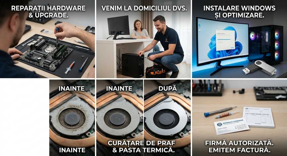 Service PC / Laptop – Reparări, Instalare Windows & Diagnostic