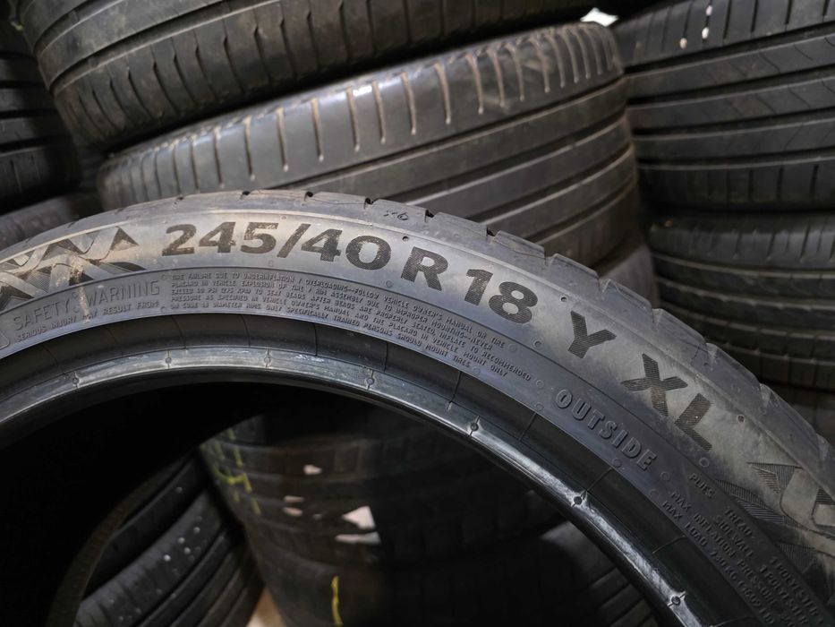 2бр Летни гуми 245 40 18 - Continental - DOT 2023
