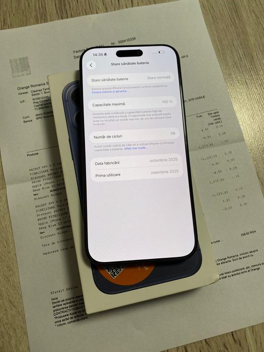 Vand Sau Schimb IPhone 17 PRO Max Deep Blue 256Gb