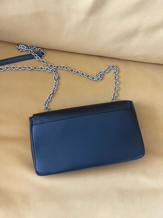 Оригинална ежедневна чанта на Balenciaga от естествена кожа с лого на бранд