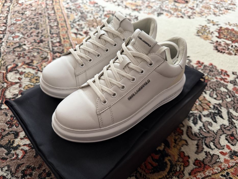 Karl Lagerfeld - Pantofi sport barbati - Adidasi 40 - Piele Naturala