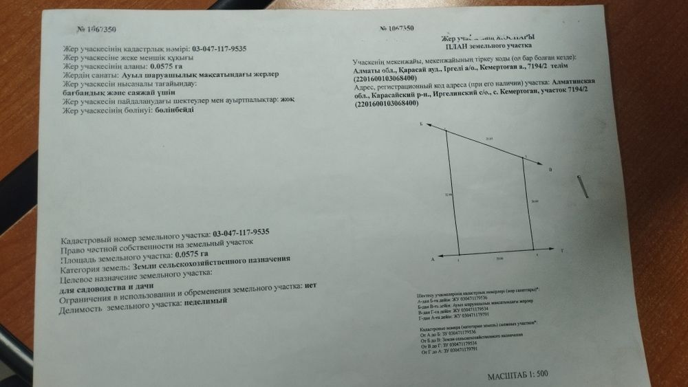 Участок сатамын срочно