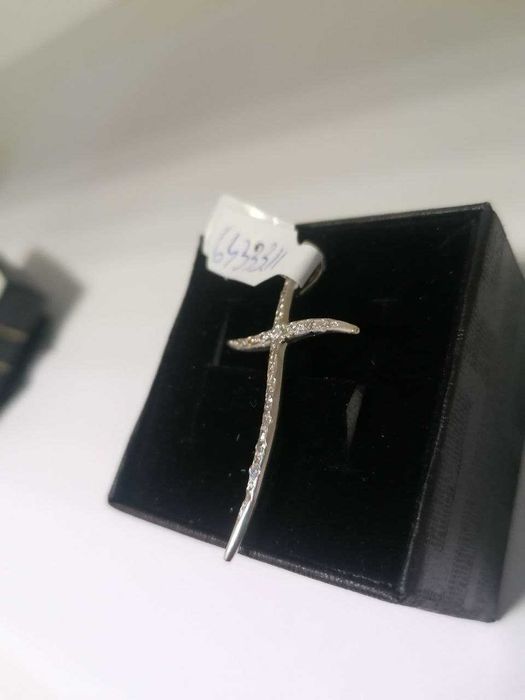 pandantiv aur alb 14k (m2) star amanet