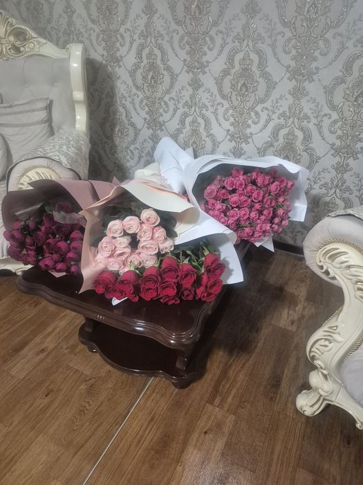 Букеты роз спрейки