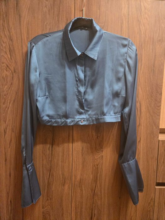 Риза коппринена със скрити копчета