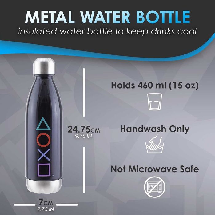 Подаръчен комплект Paladone Часовник Лампа Бутилка Стикери PlayStation