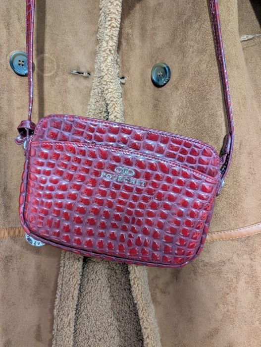 Set Stradivarius + geantă Pourchet Paris piele naturală