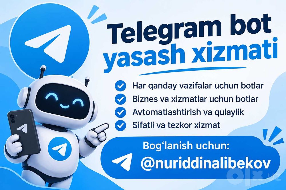 Telegram bot yasash xizmati