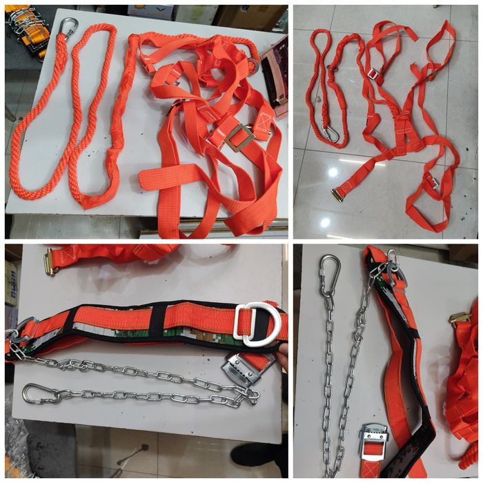 Пояс монтажный страховочный цепной и верёвочный
