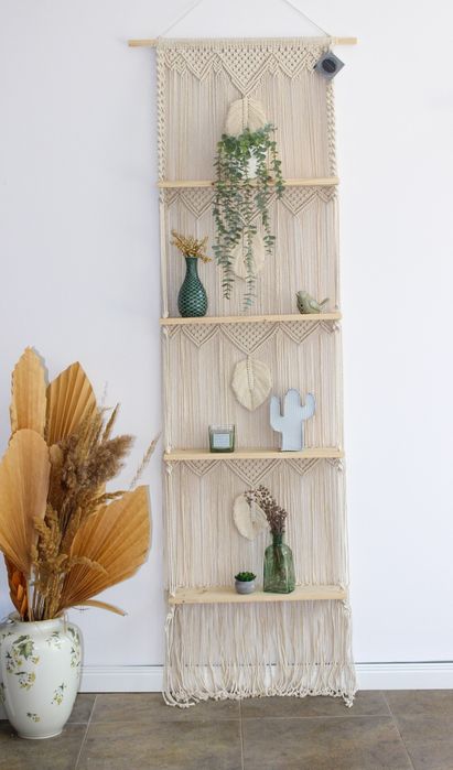 Макраме арки/фон декорации/декоративна завеса/етажерка/възглавници