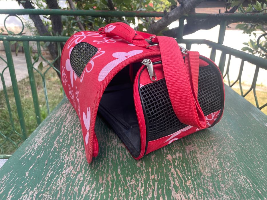 Текстилна транспортна чанта за котка