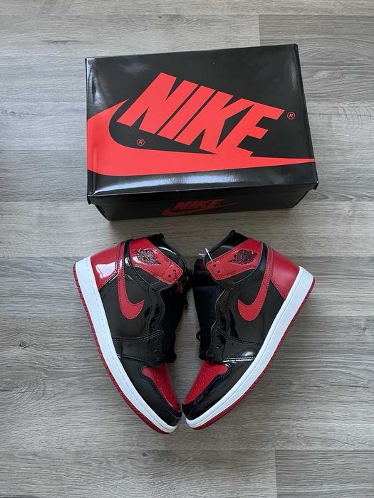 #WOW# Nike Air Jordan 1 Patent Bred - Verificare Colet - Premium