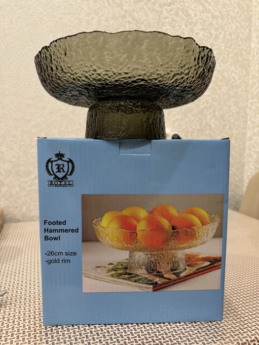 Фруктовница стеклянная