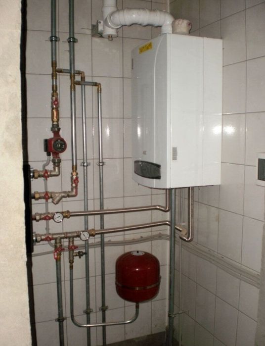 Установка котла отопления Сантехника сантехник Замена батареи радиатор