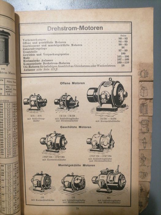Carte veche colectie Catalog electrice SIEMENS SCHUCKERT 1924