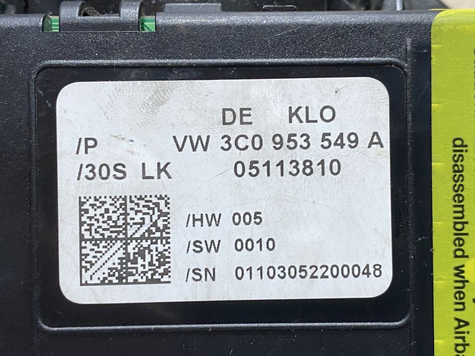 Spira / Banda volan VW Passat B6 : 3C5953507C / 3C9953507C 3C9953513C