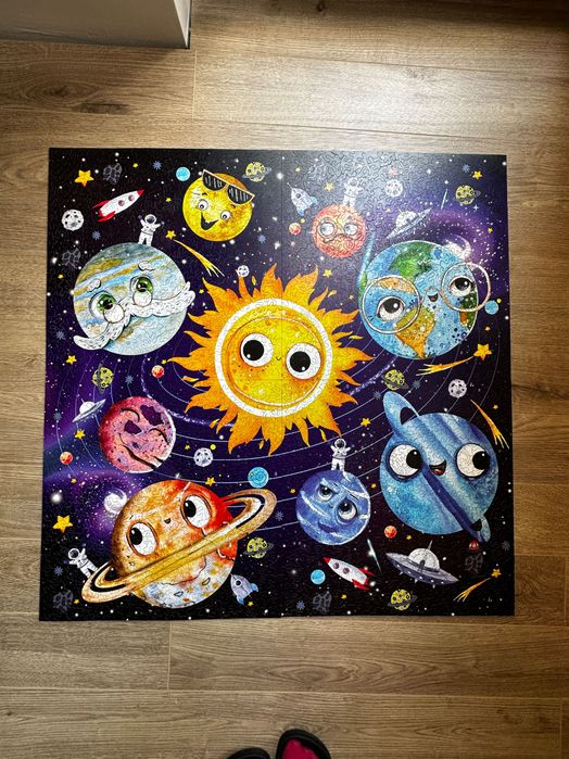 Дървен пъзел Solar System, 1904 части