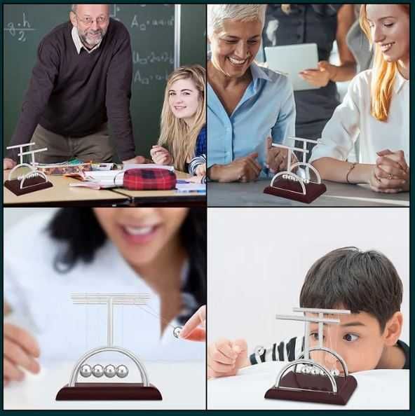 ЛЮЛКА НА НЮТОН.ПЕРПЕТУУМ МОБИЛЕ ЛЮЛКАТА NEWTON'S CRADLE. БЛЪСКАЩИ МЕТАЛНИ ТОПЧЕТА.НАУЧНА ИГРАЧКА. ФИЗИКА ЗА ДЕЦА. ОБРАЗОВАТЕЛНА ИГРА АНТИСТРЕС ТОПЧЕТА