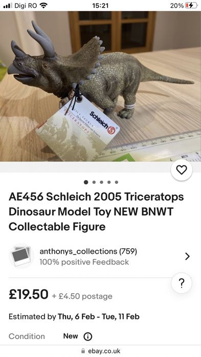 Schleich 2005 Triceratops