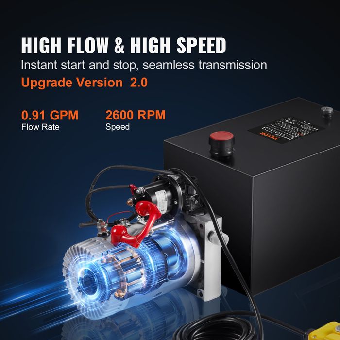 Pompa Hidraulica 7.6L Actionare Unica DC 12V