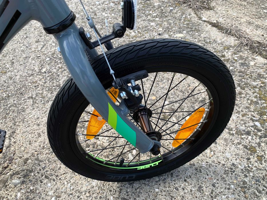 Bicicleta copii CUBE KIDS RACE 160_Cadru Aluminiu_Roti 16 inch_Roti Ajutatoare_Varsta 3-6 ani(94-122 cm)