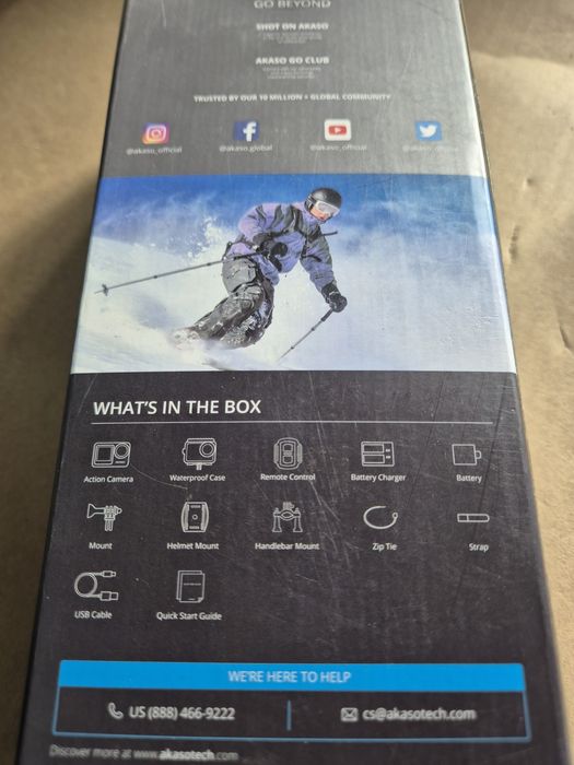 AKASO Brave /7 LE екшън камера 4K/30FPS 20MP WiFi със сензорен екран