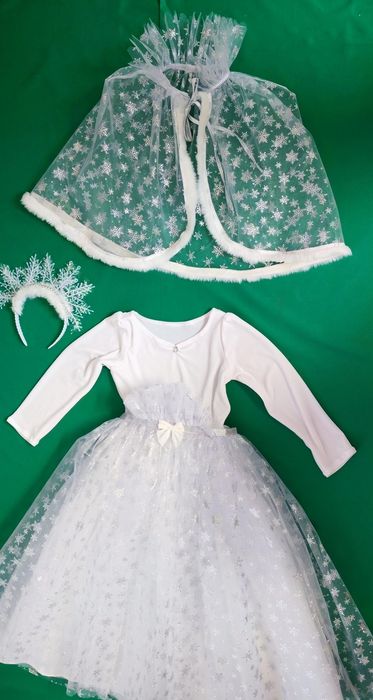 Zana iarna, zana gheții,Craiasa zăpezii costum serbare fetite 3-7 ani