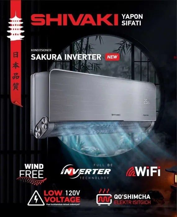 Shivaki Sakura 12 inverter Yangi Shivaki dukonida manzil Qarshi S.H