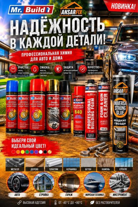 Пэрозольные краски Mr.Build