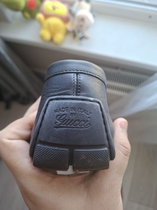 Кожанные мокасины Gucci