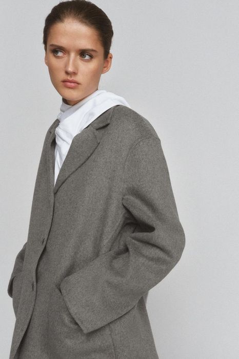 Palton lana oversize Zara wool edition
