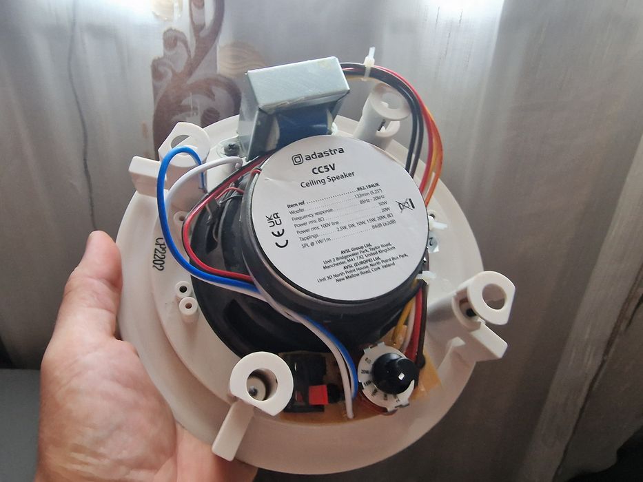 Boxă încorporabilă plafon Adastra CC5V (100V / 8 Ohm) - 50W / 20W RMS