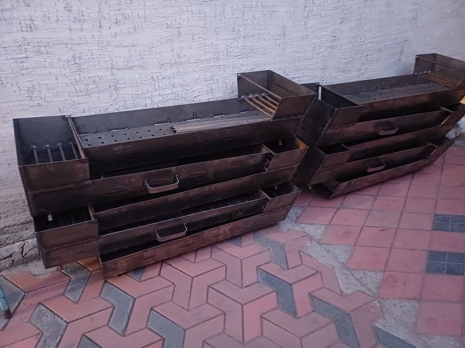 Мангалы с съёмными ножками новые