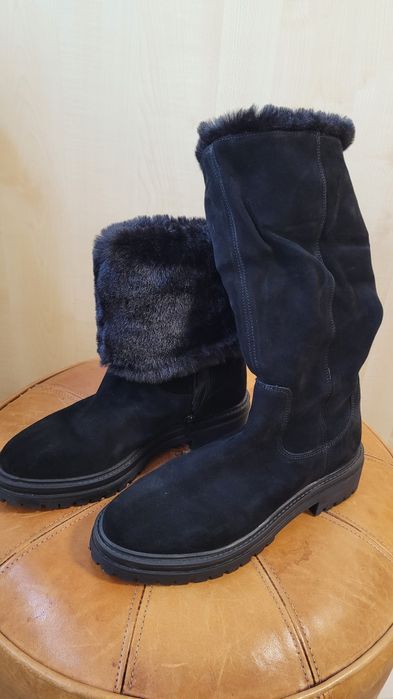 Cizme din piele întoarsă GEOX