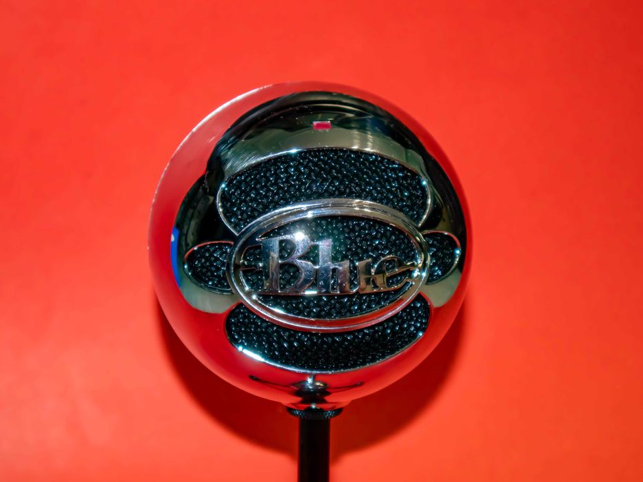 Logitech Blue Snowball Хром USB кондензаторен микрофон запис стрийминг