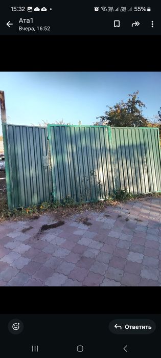 Продам ворота с калиткой