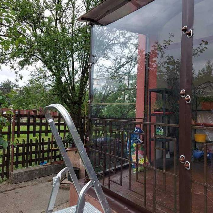 Folie terasa - folie terase - foisoare - cristal, transparenta