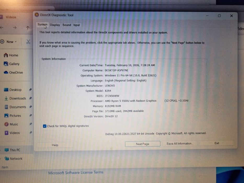 Laptop Lenovo Ryzen 5