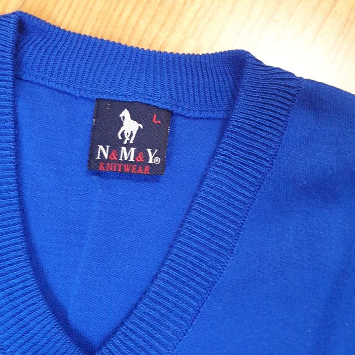 Bluza în anchior bărbați, albastru electric,mar L