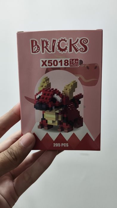 Bricks пандочки и динозавры