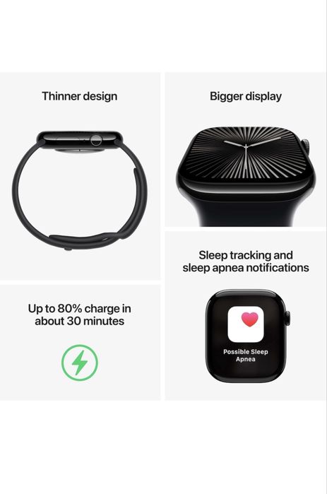 Apple watch 10, GPS, cellular, Titanium Gold, 46 mm, curea marime M/ L