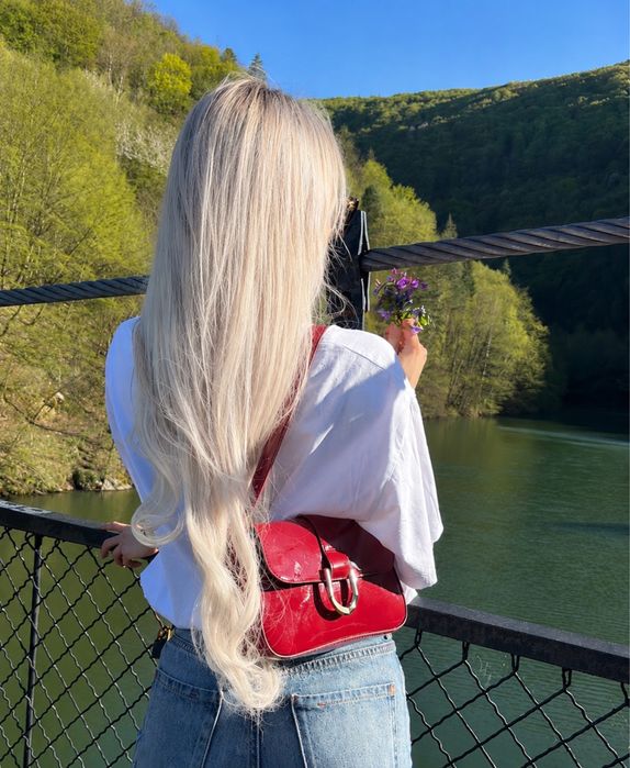 Естествена славянска  коса 60 см Ladies point