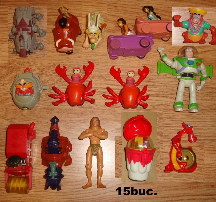 Jucarii Mc Donalds Vintage Hercules, Peter Pan, Atlantis Mario Pokemon