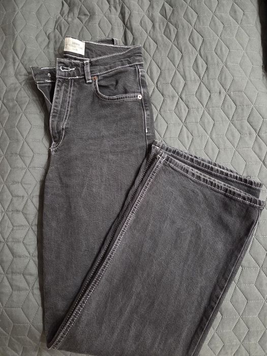 Дамски oversize сиви  дънки, momjeans,висока талия Tally Weijl,xs/s