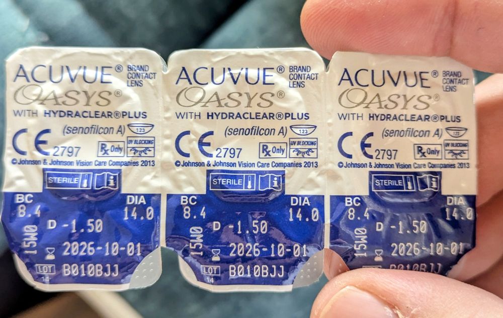 Kontakt linzalar Acuvue Oasys (Yangi) - Контрактные линзы Acuvue Oasys